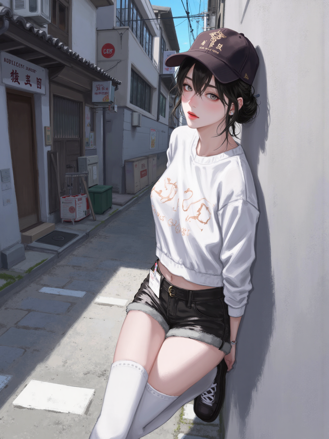 动漫女生插画写实二次元风格