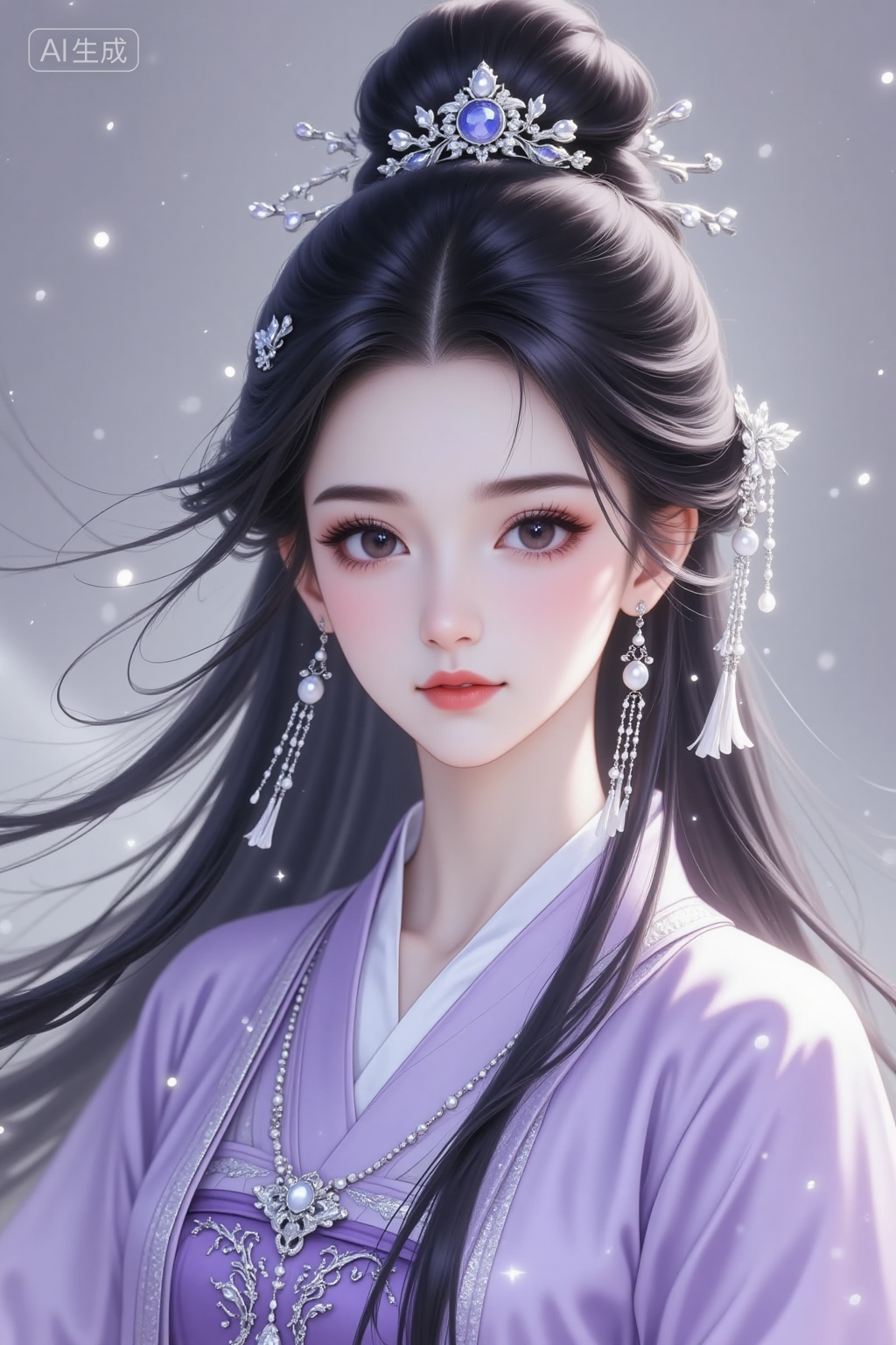 古风仙气女子肖像