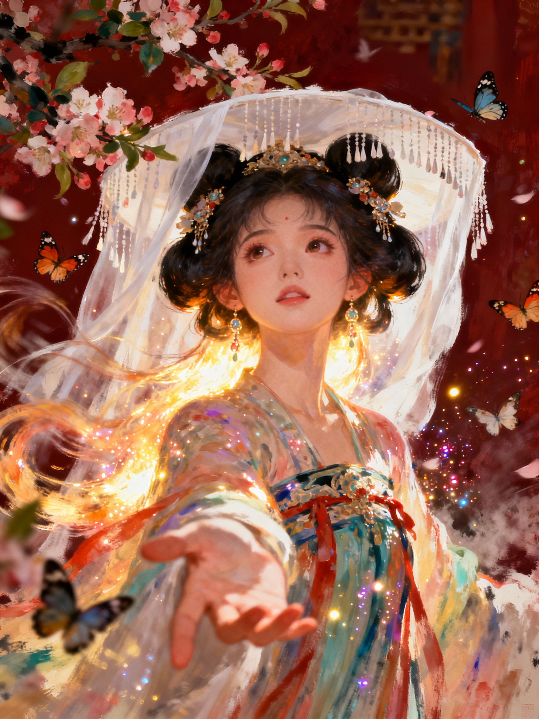 华裳蝶梦中的古风仕女