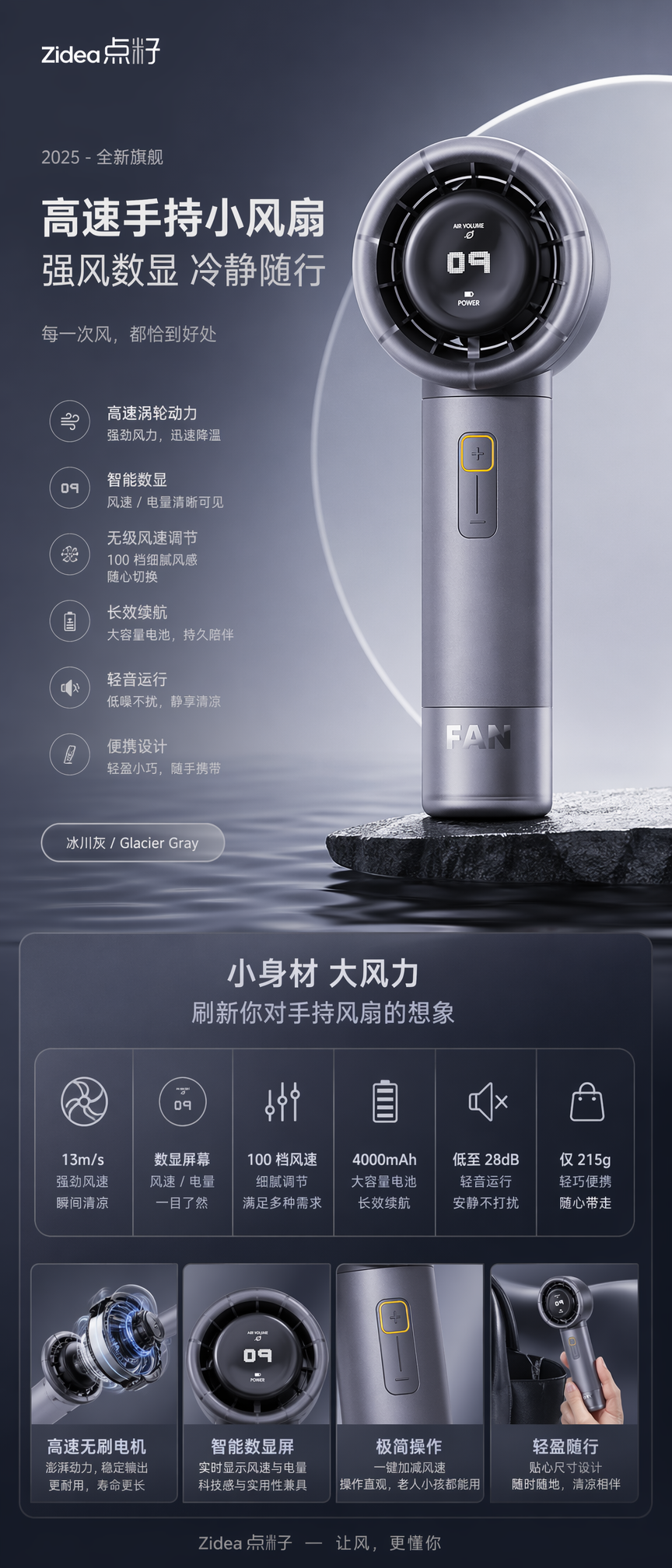 一键电商产品主图详情海报设计｜卖点可视化｜产品不变形