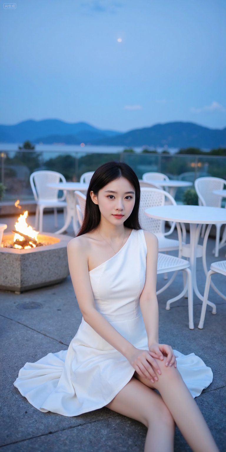 窗边夏日清新少女风写真
