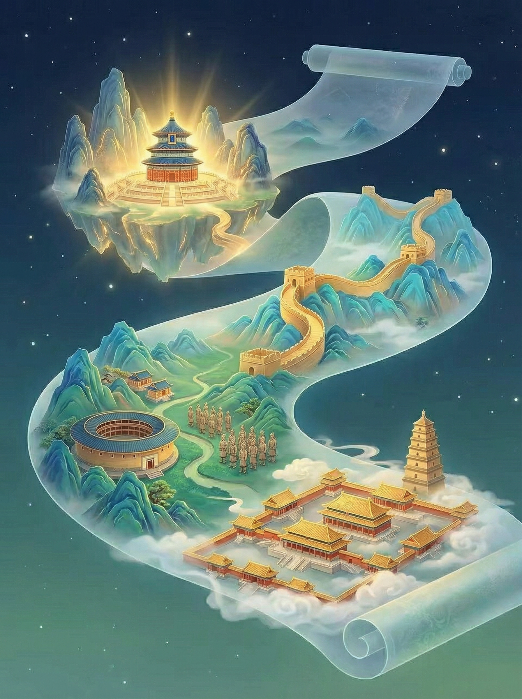 穿越时空的华夏文明长卷