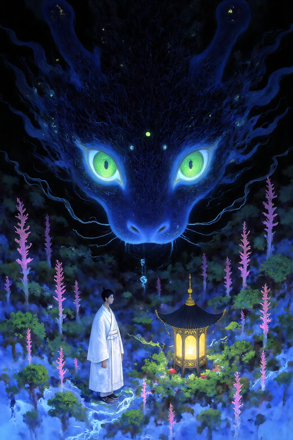 幻雾森林中的灵兽凝视