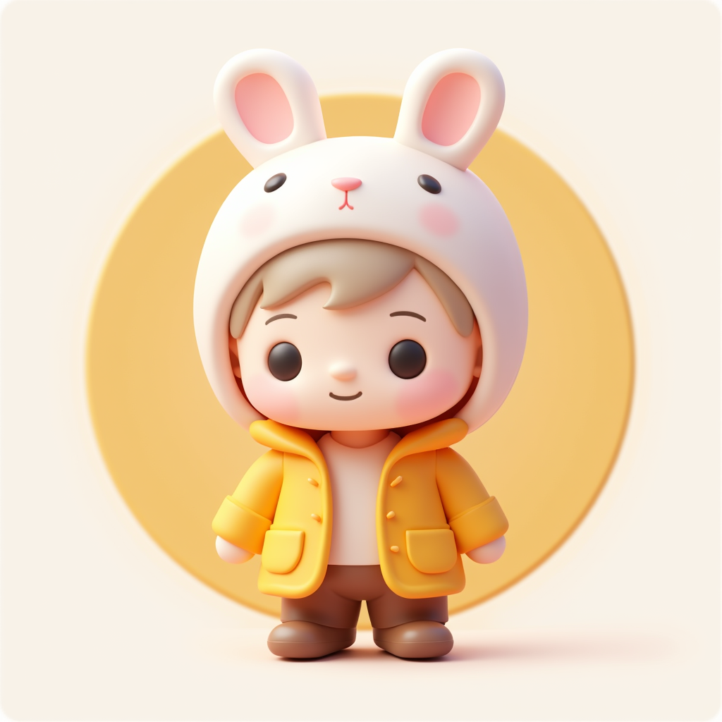 萌粒，可爱的icon，盲盒手办IP，橡皮擦，轻粘土
