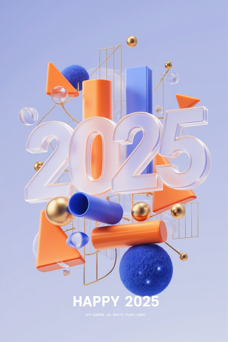 梦幻3D新年2025视觉海报