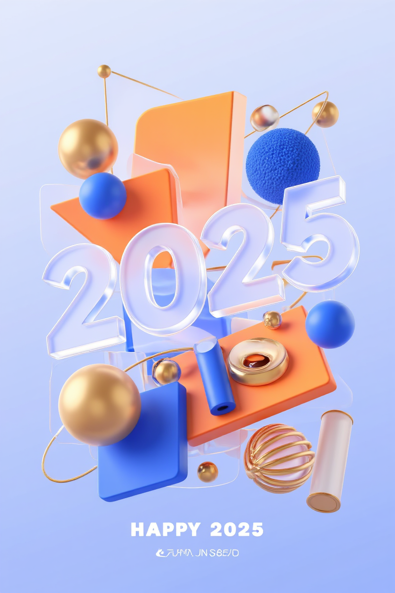 梦幻3D新年2025视觉海报