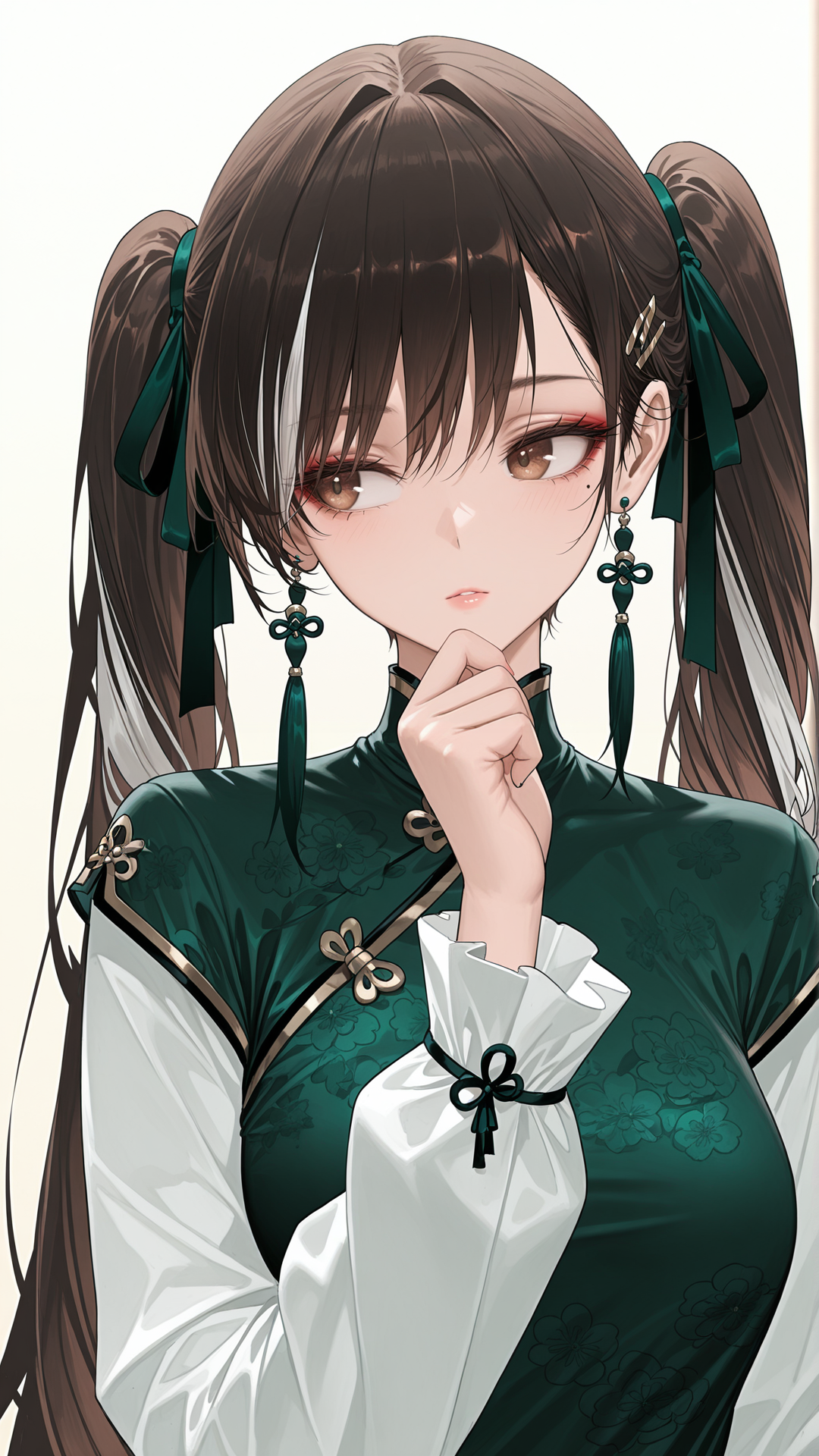 古风双马尾少女插画