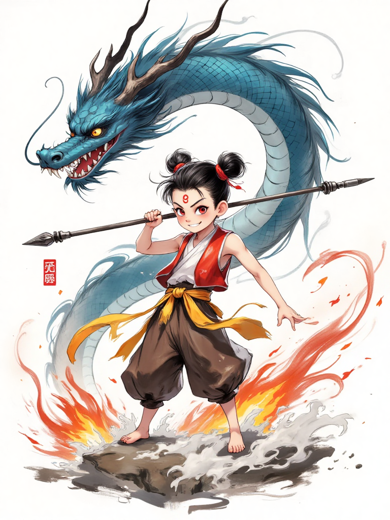 水墨哪吒魔童闹海