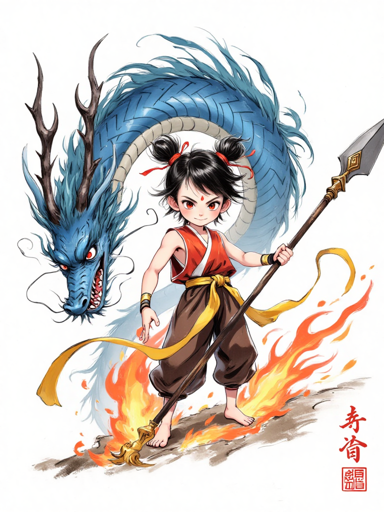 水墨哪吒魔童闹海