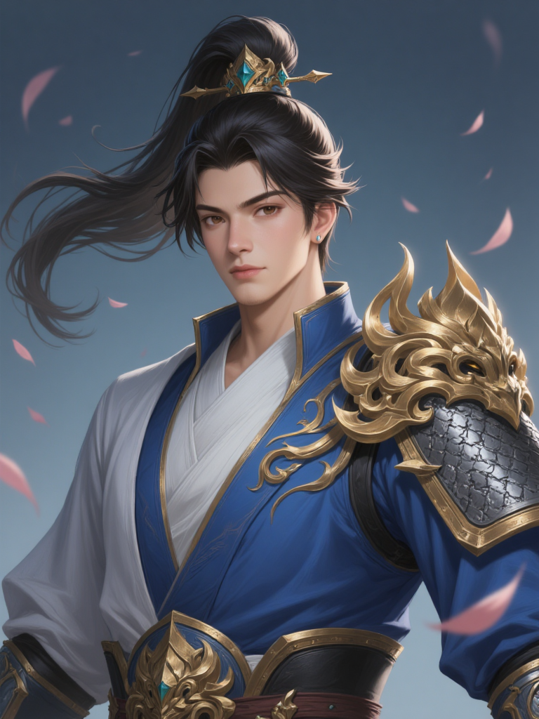 古风仙侠武者肖像