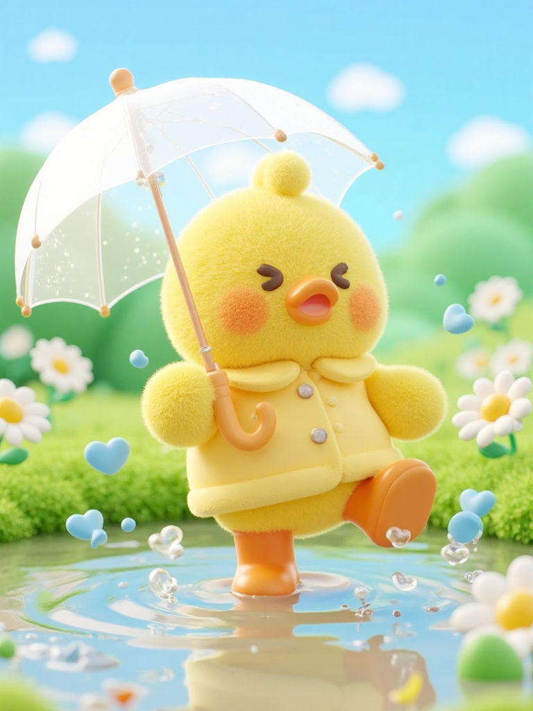 小鸭子戏水