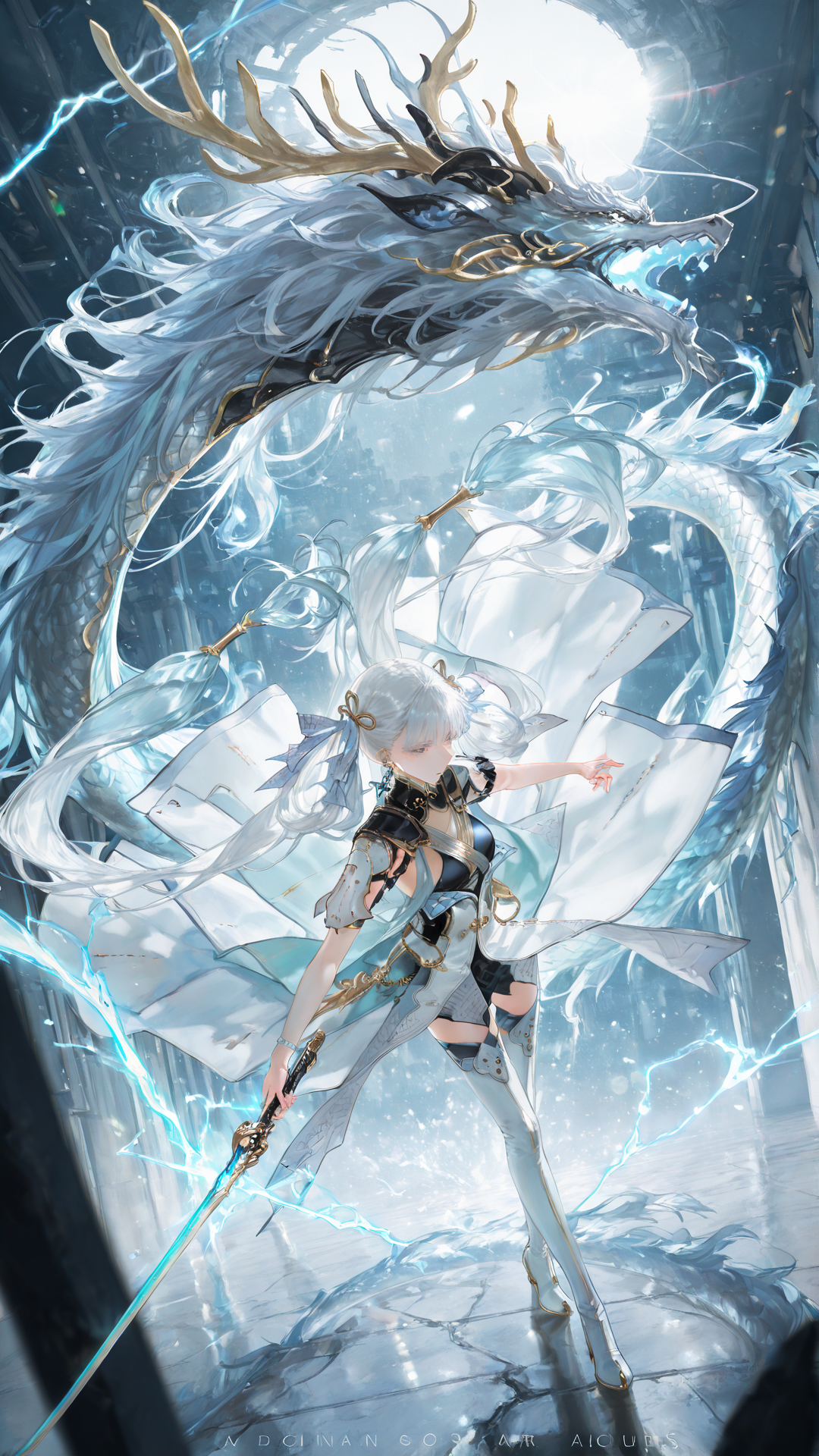 冰雪灵鹿与战斗少女的奇幻对决