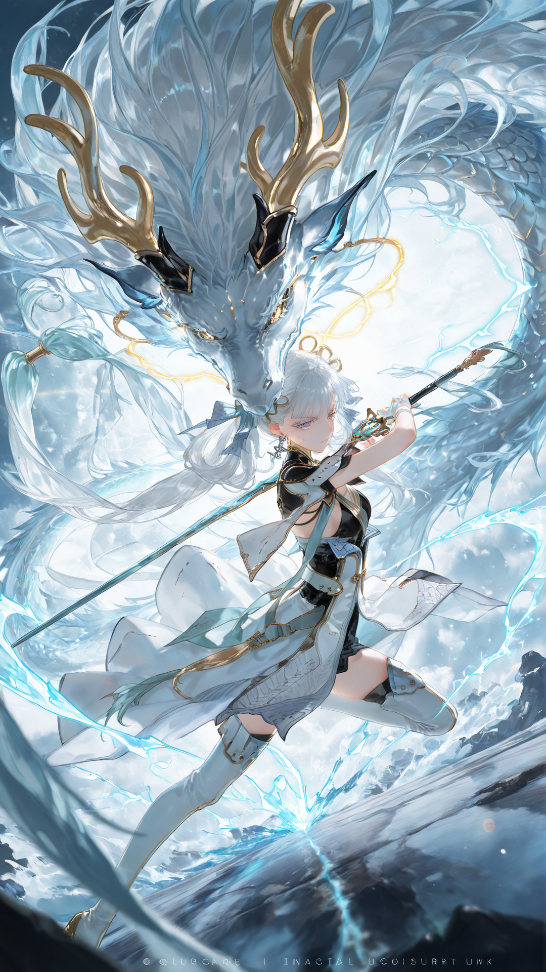 冰雪灵鹿与战斗少女的奇幻对决