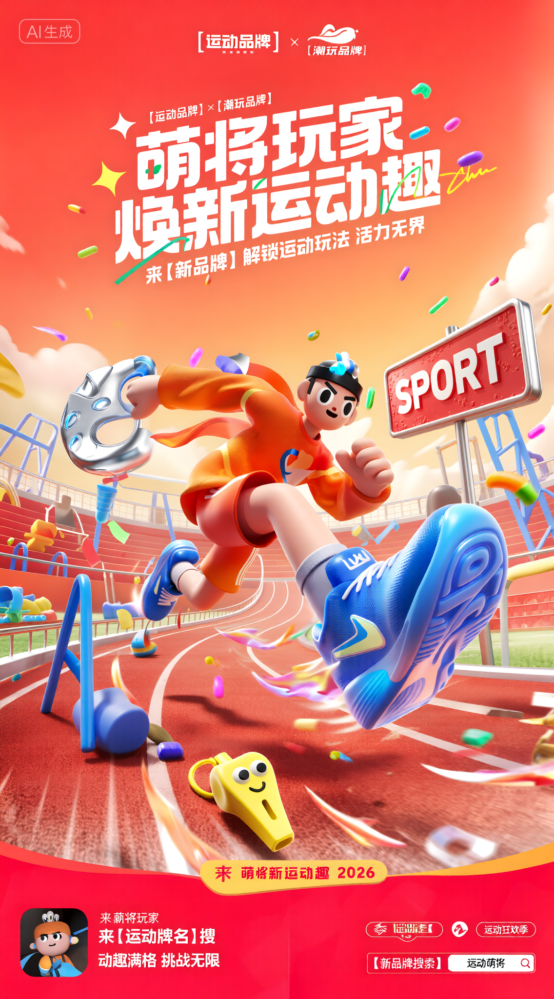 【粿条】Qwen 品牌焕新IP角色运营推广海报