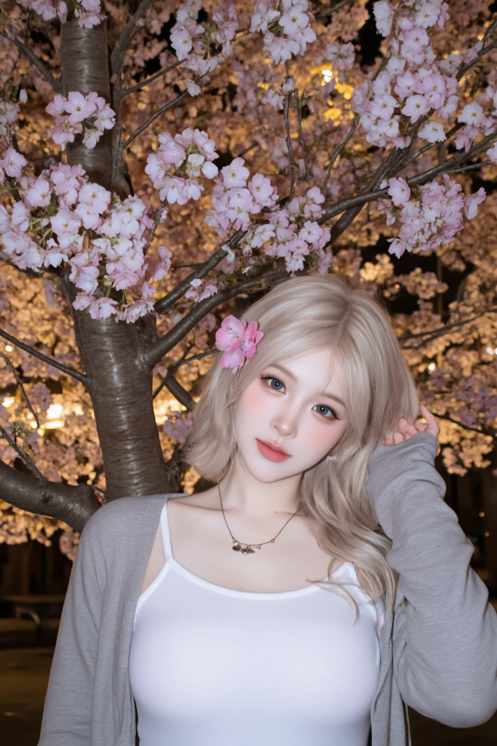 樱花树下你和我