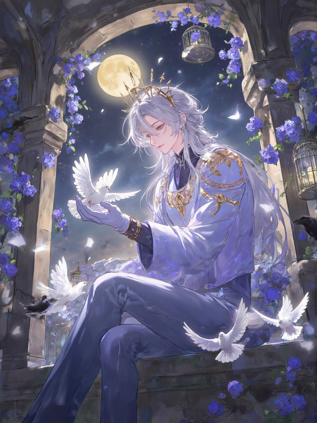 动漫游戏人物插画kv