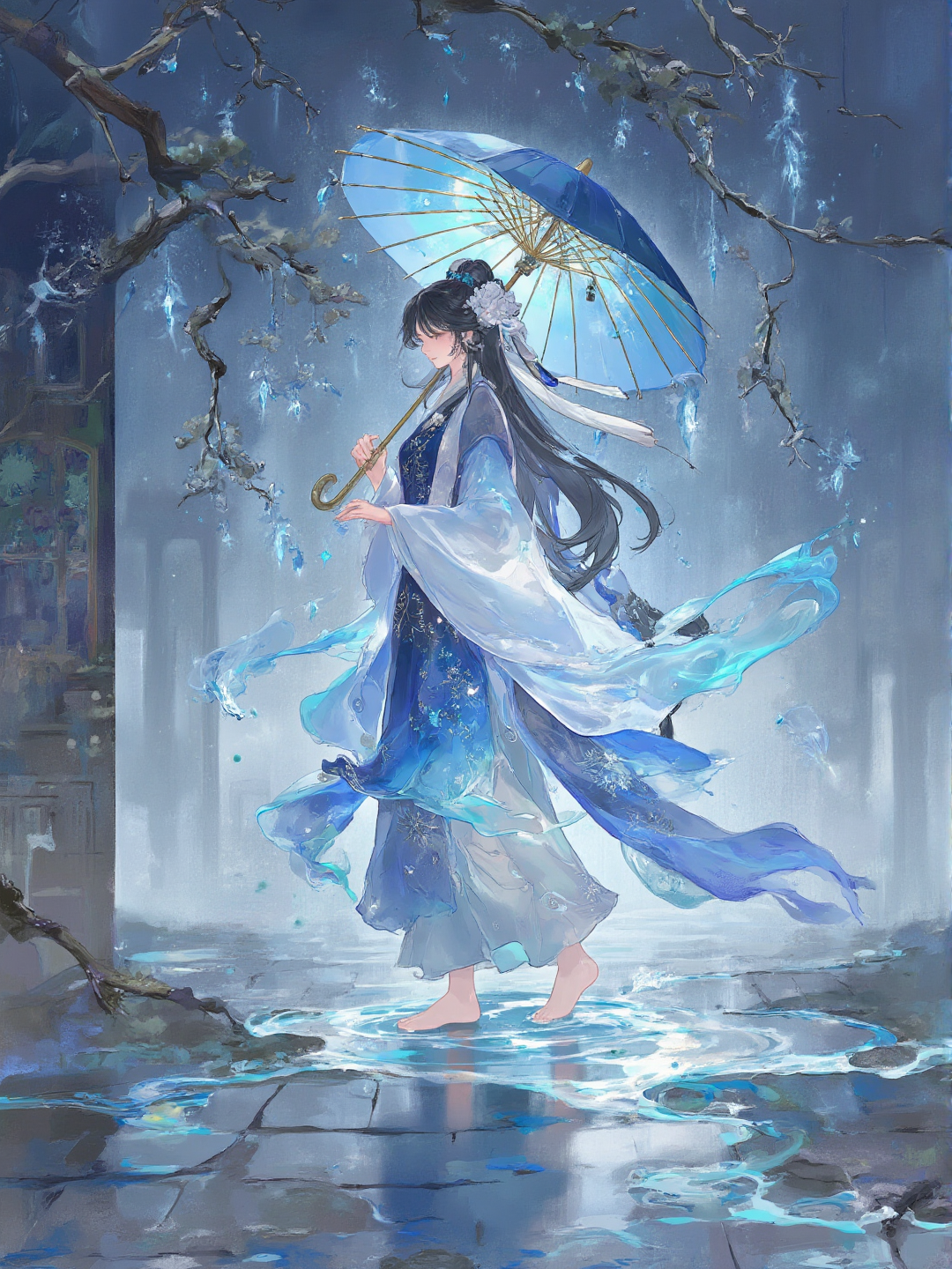 动漫游戏人物插画kv