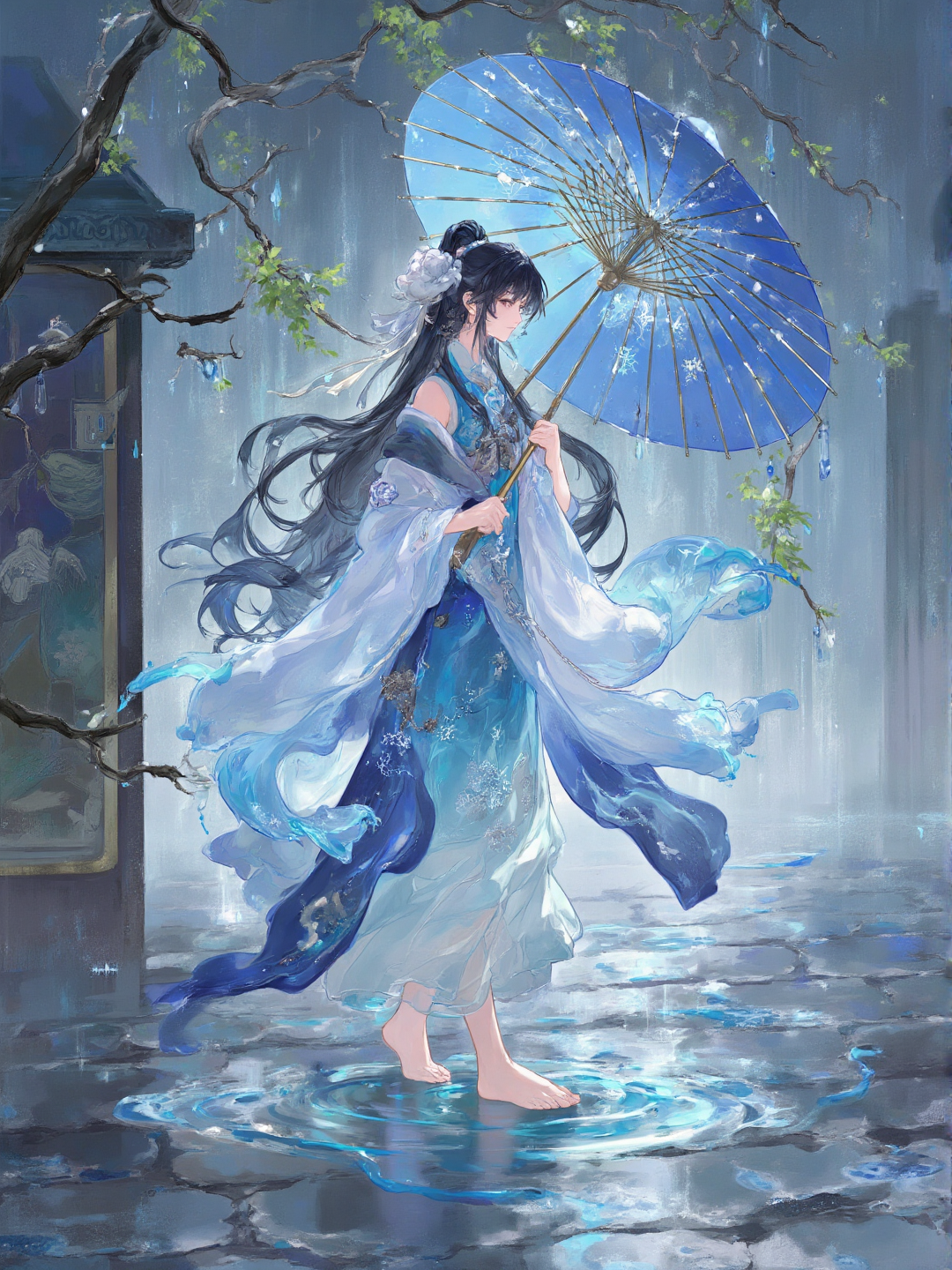 动漫游戏人物插画kv