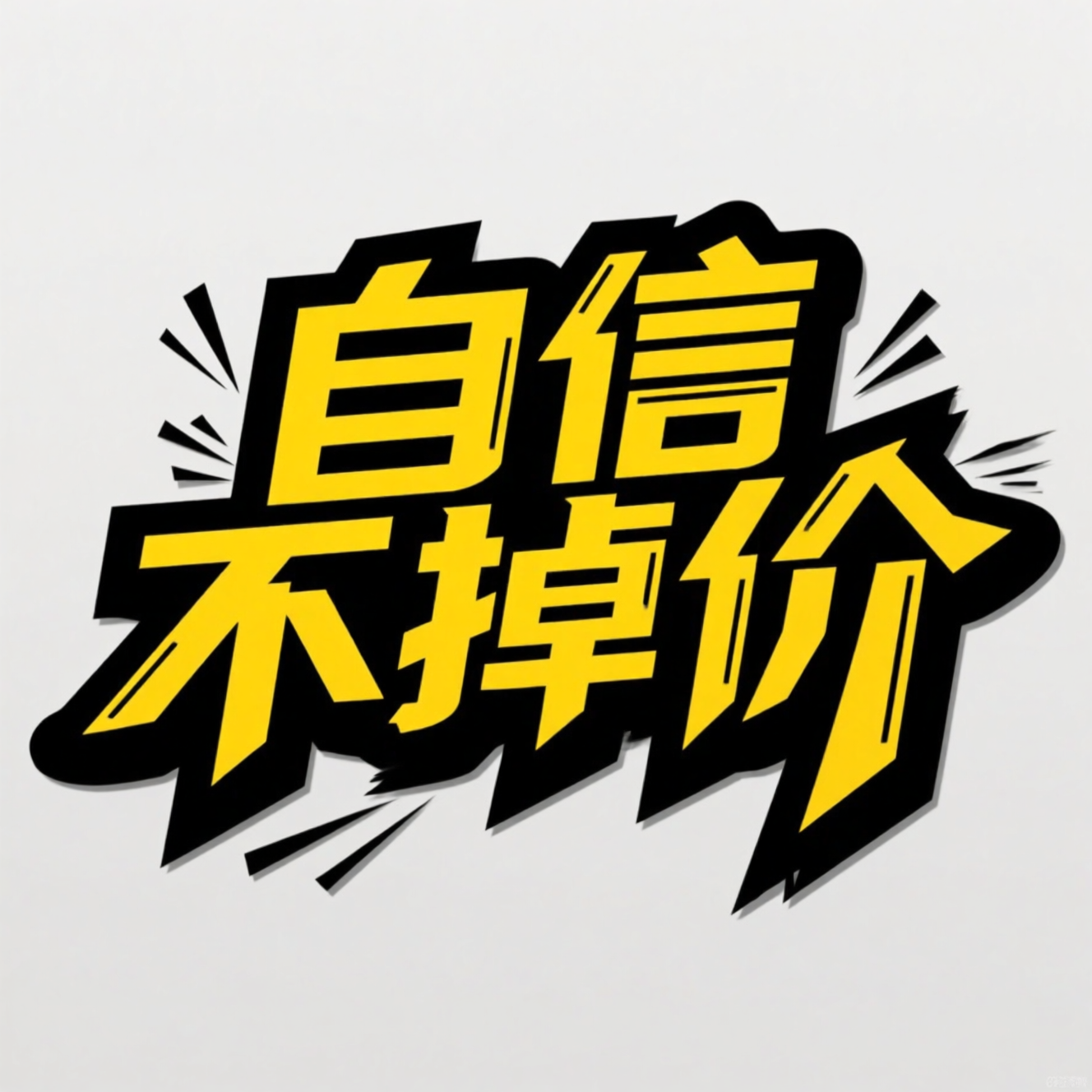 自信不掉价