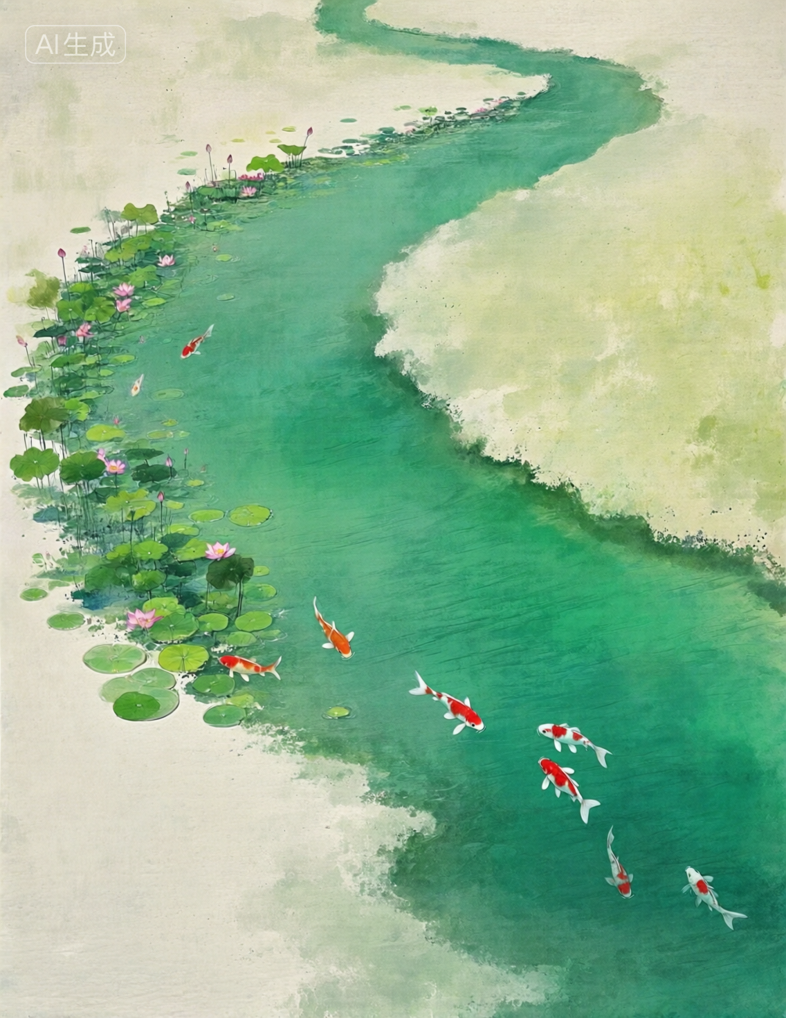 qianwen-纸本晕染肌理