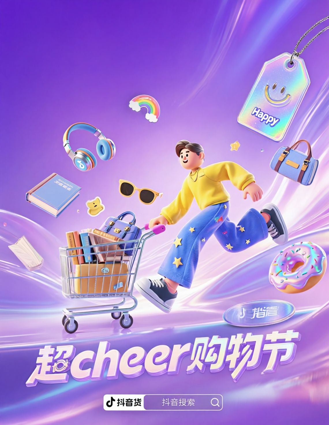 购物节3d海报