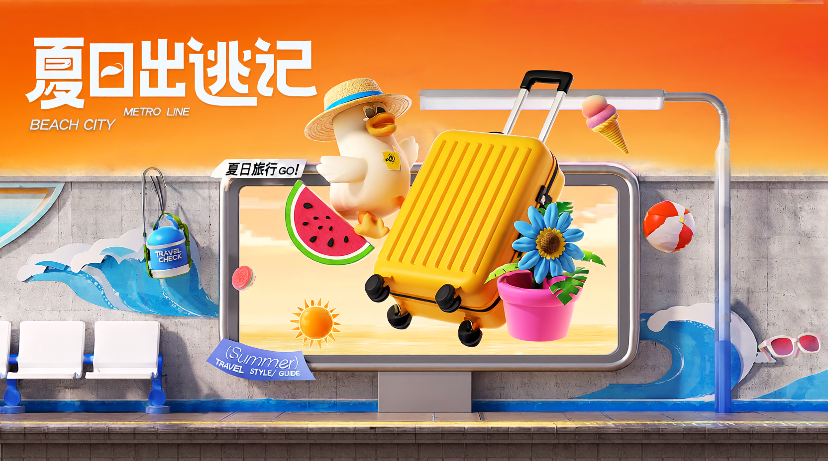 夏日出逃记&middot;kv设计