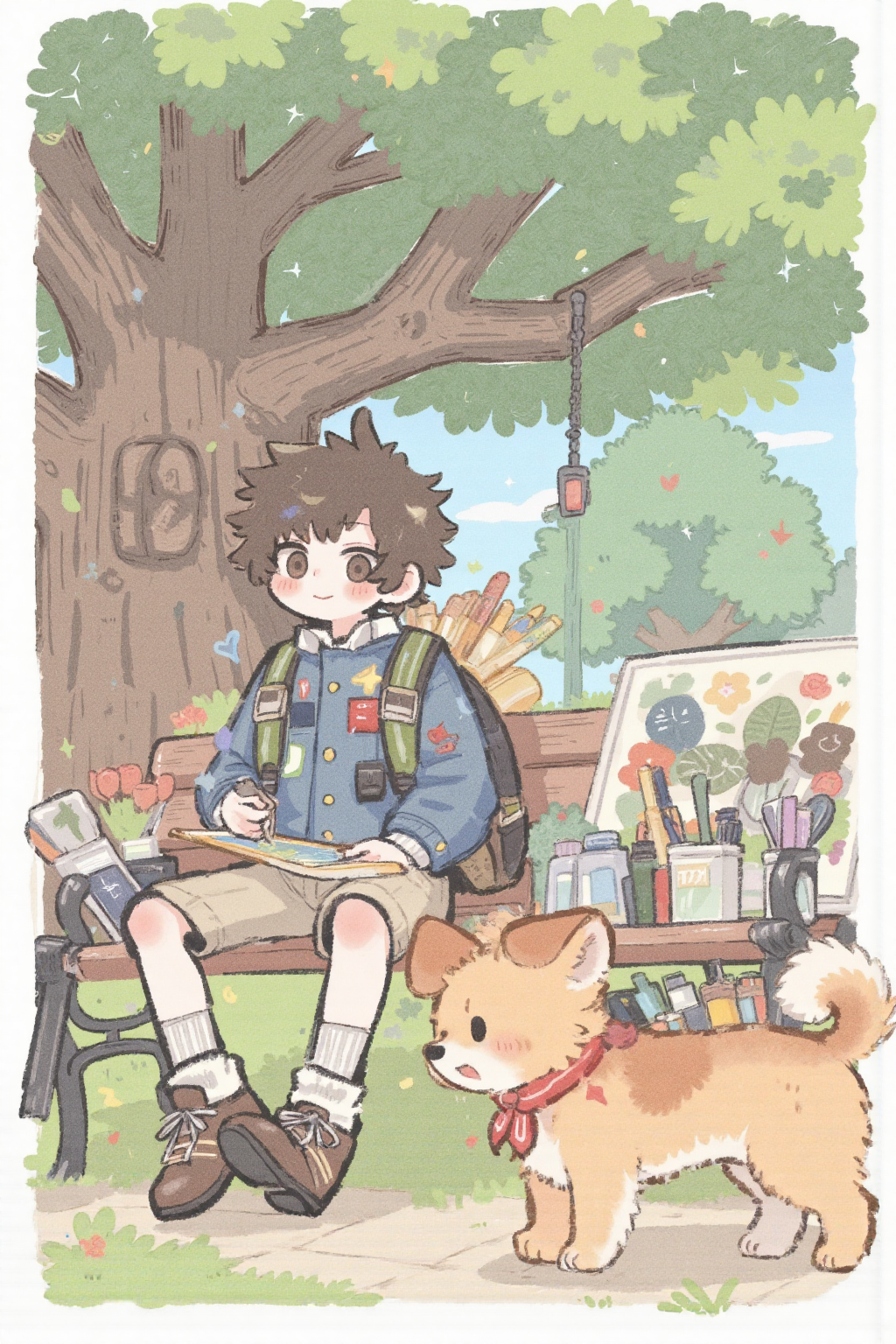 软发萝莉_二次元人物手绘插画漫画动漫