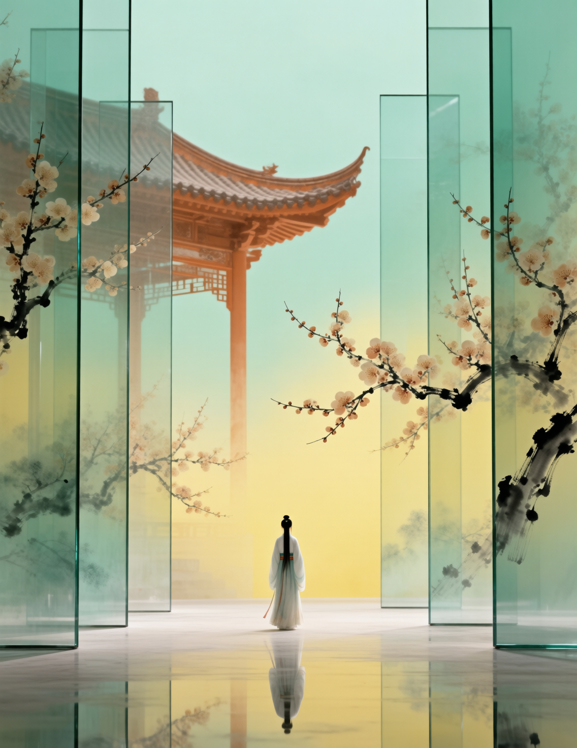 miluo | 国风玻璃寺丨反射艺术
