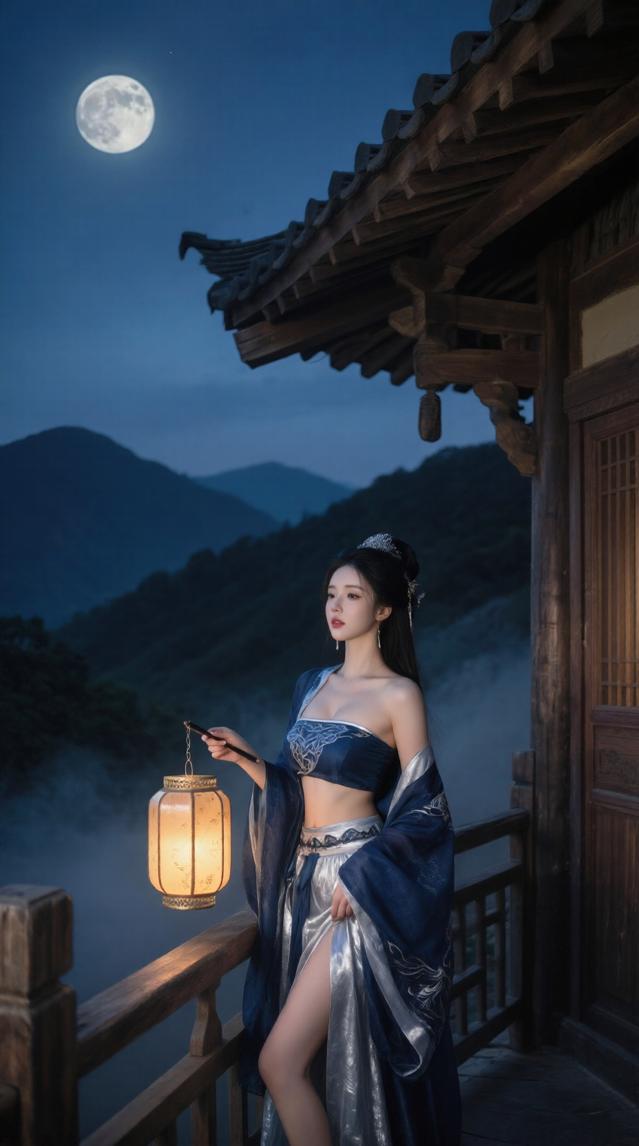 一轮圆月，中秋快乐