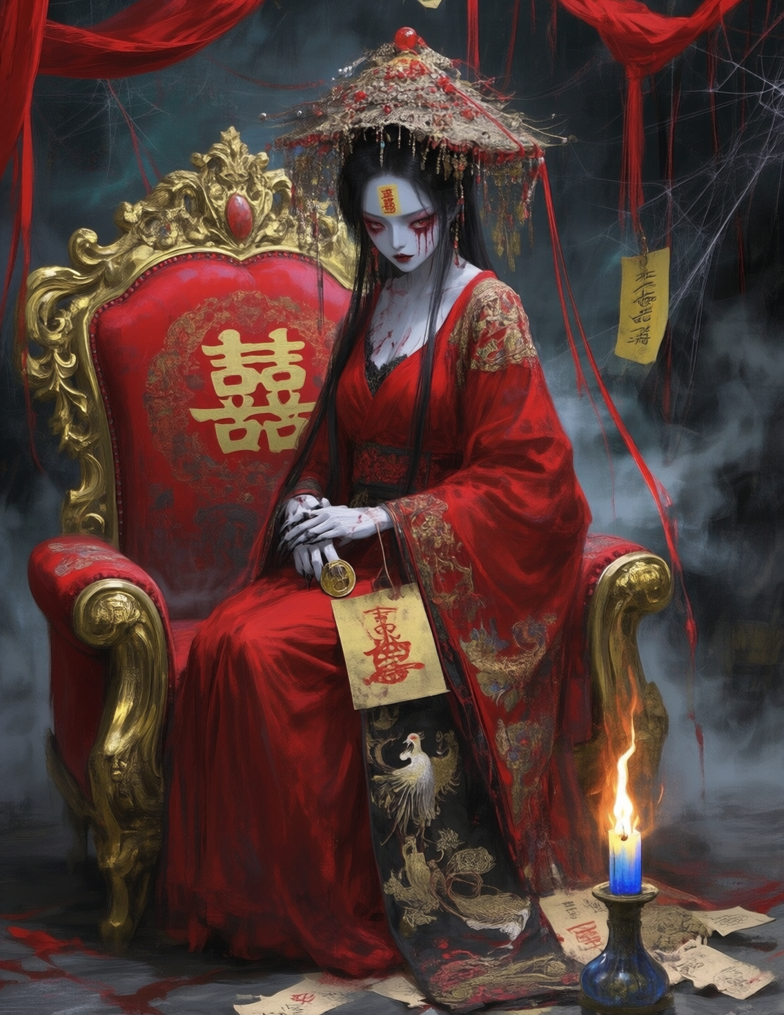 鬼怪新娘  僵尸新娘  中式怪诞 小说推文  万圣节