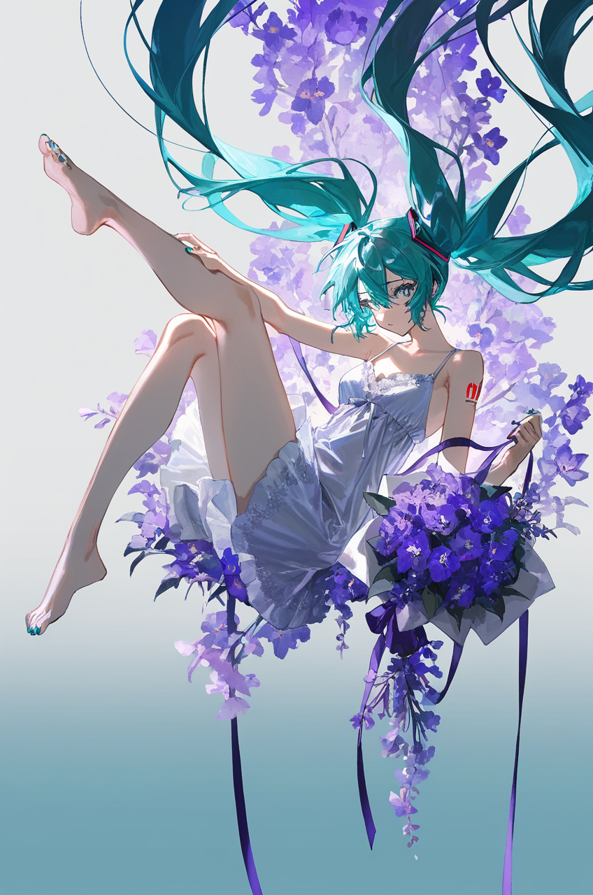 花簇中的V家少女