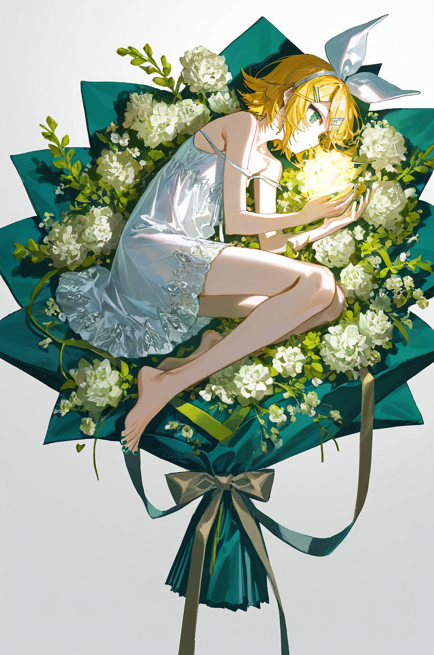 花簇中的V家少女