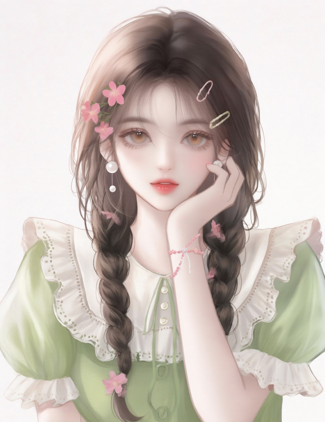 Qwen-image-南音浅浅-小红书爆火甜妹头像