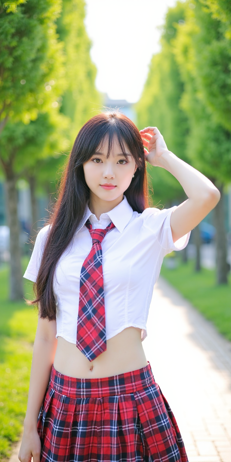 窗边夏日清新少女风写真