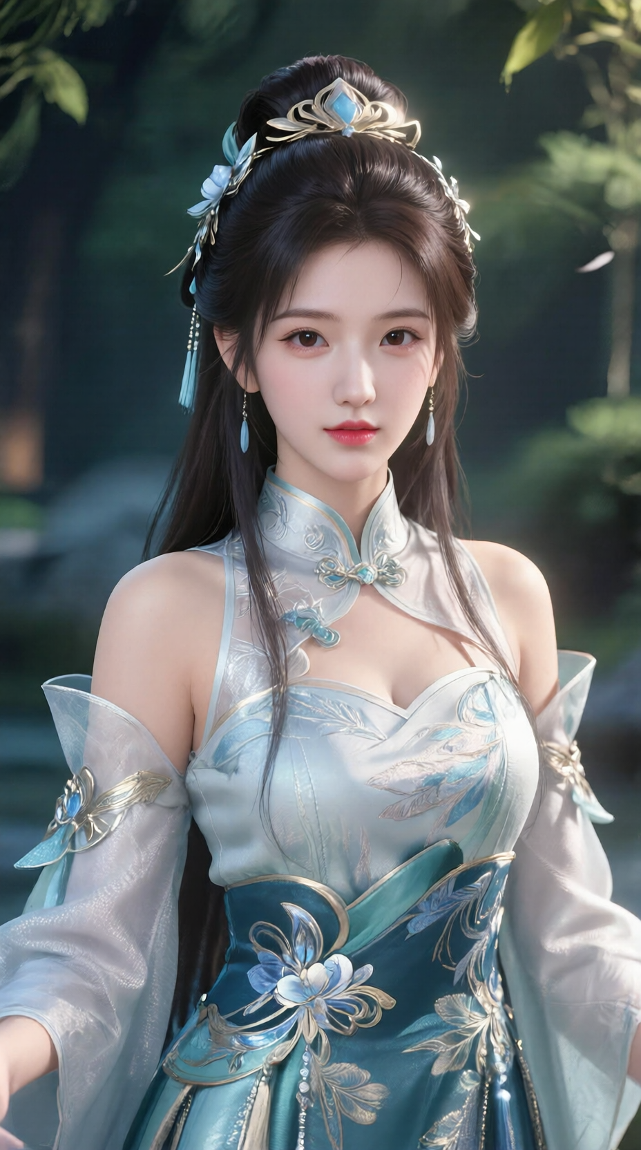 千问-墨韵千秋-游戏场景立绘
