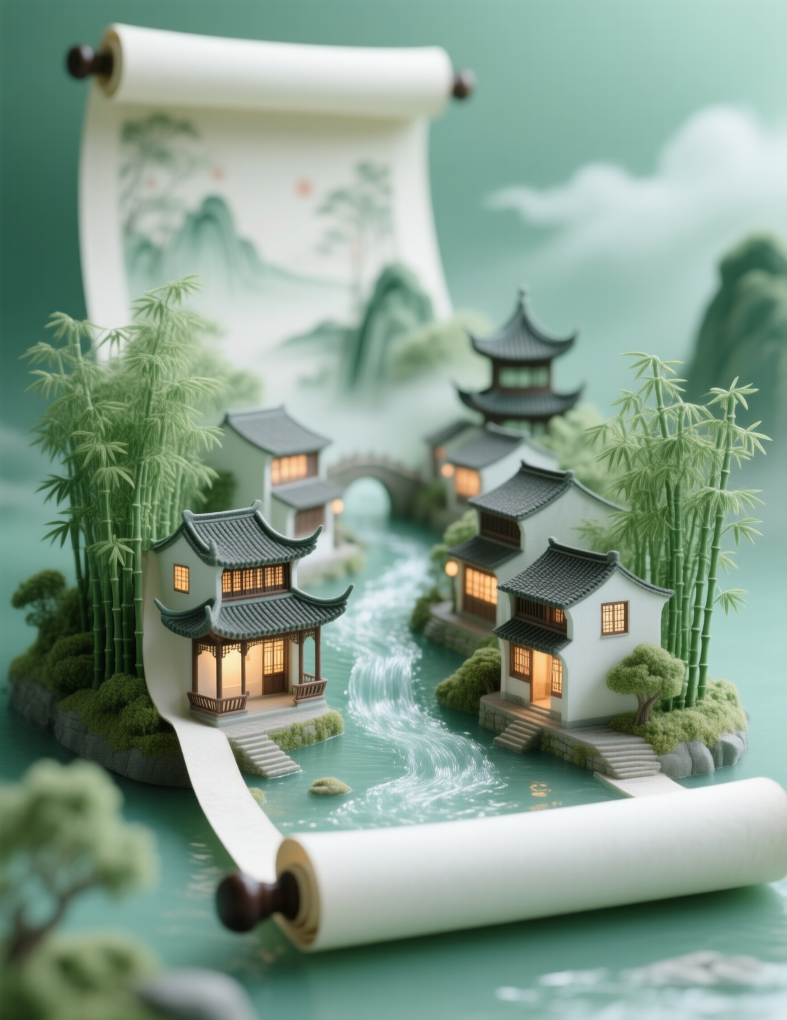 画中小镇|