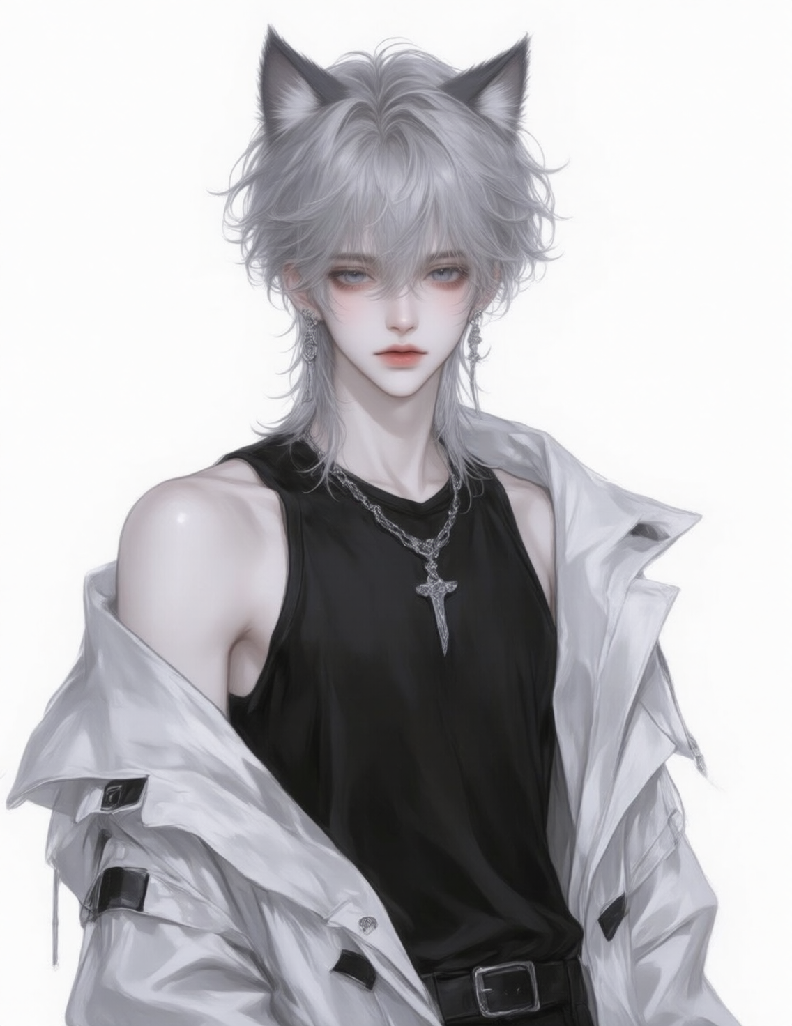 Qwen-image-南音浅浅-小红书爆火男生头像立绘02