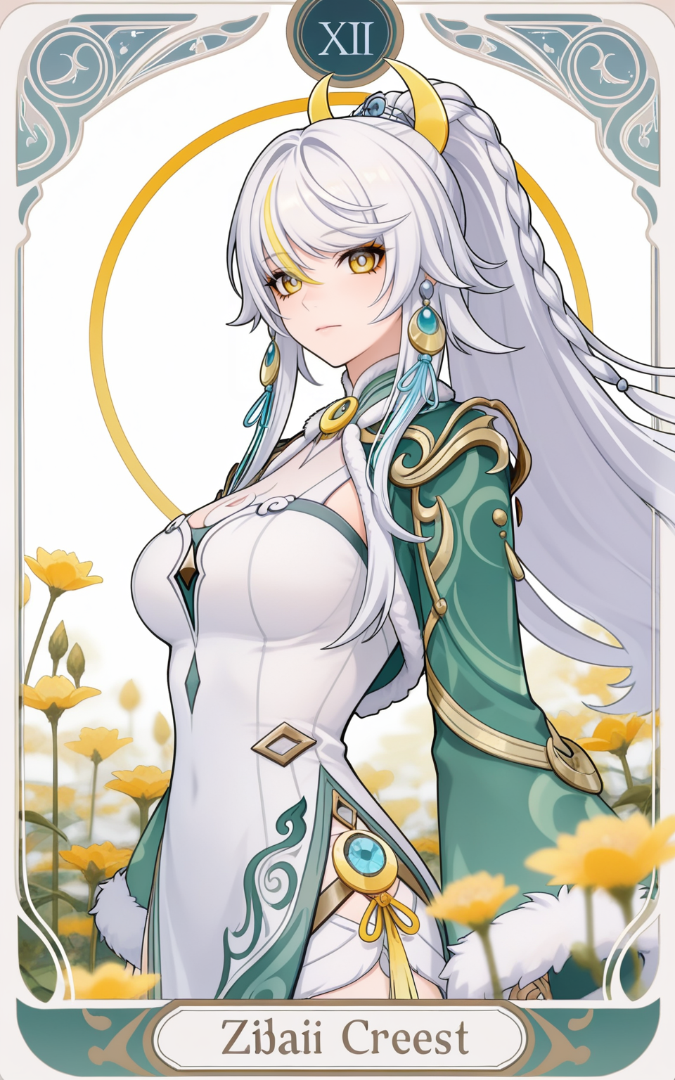 白发华服女性角色立绘