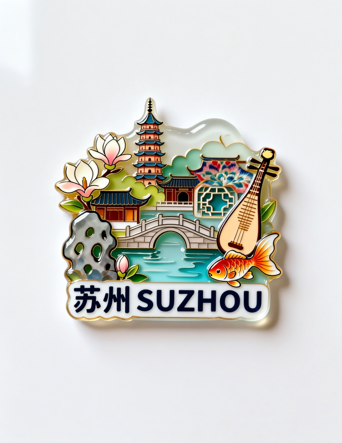 苏州城市文化冰箱贴