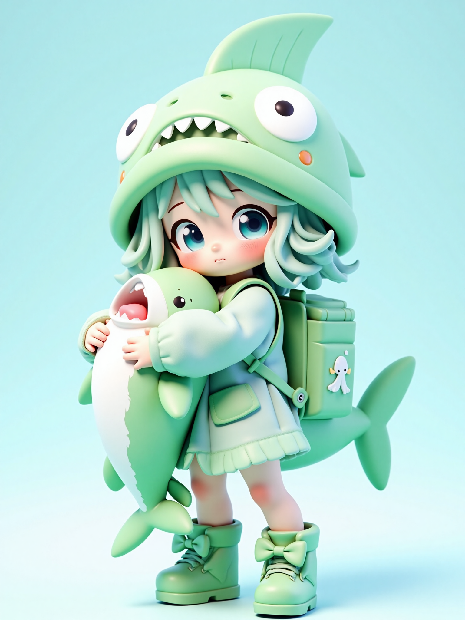 Q版3D手办风格
