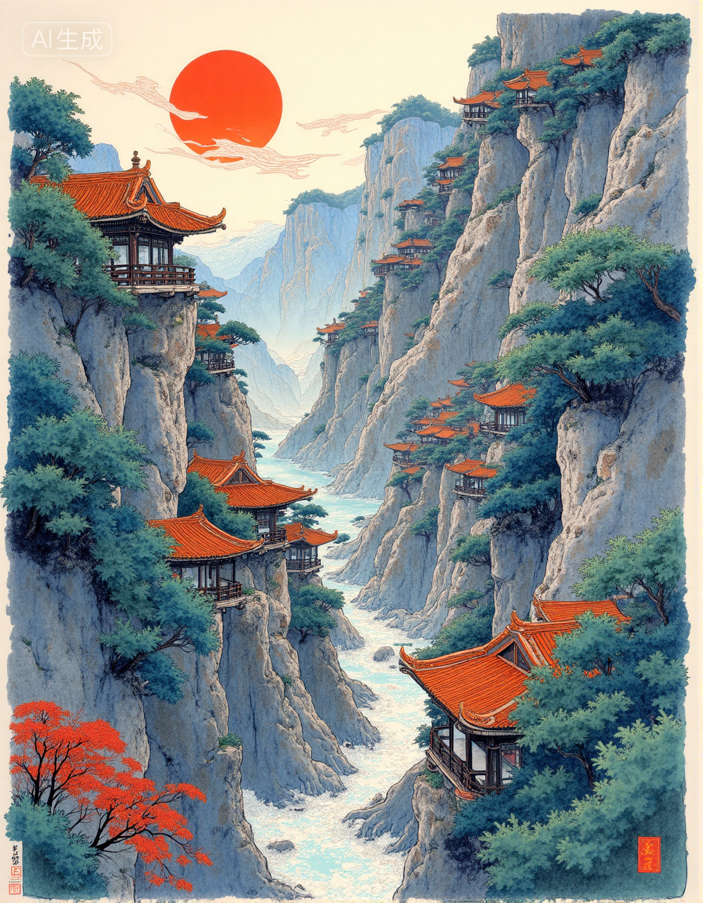 手绘风格极繁风格