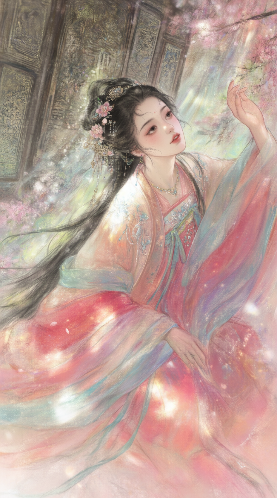 古风人物特写，故事感，戏剧化场面