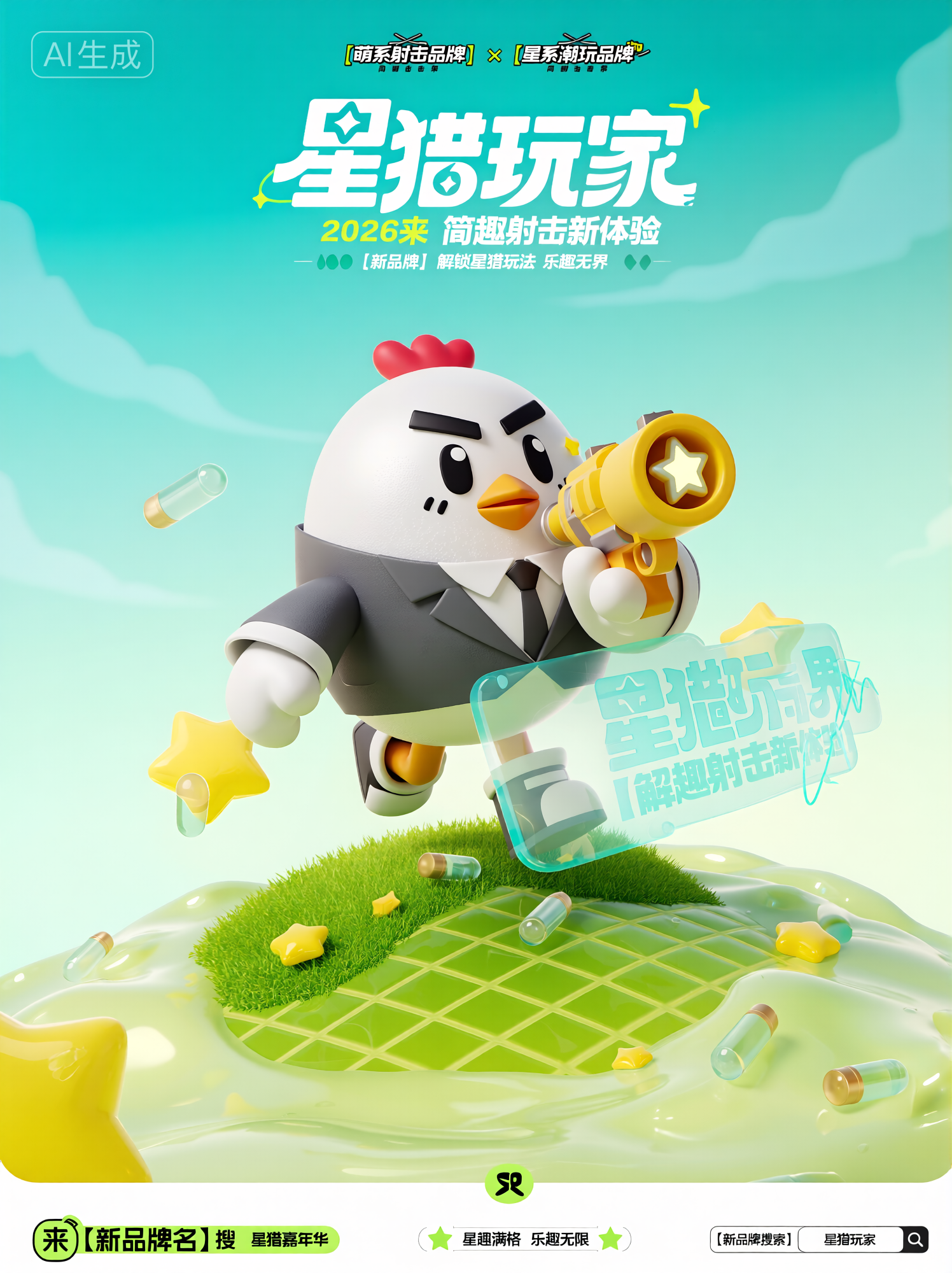 【粿条】Qwen 品牌焕新IP角色运营推广海报