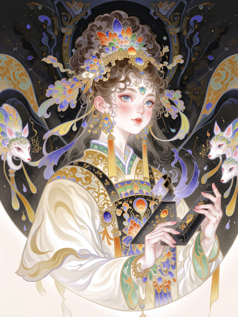 华丽东方幻想风人物肖像