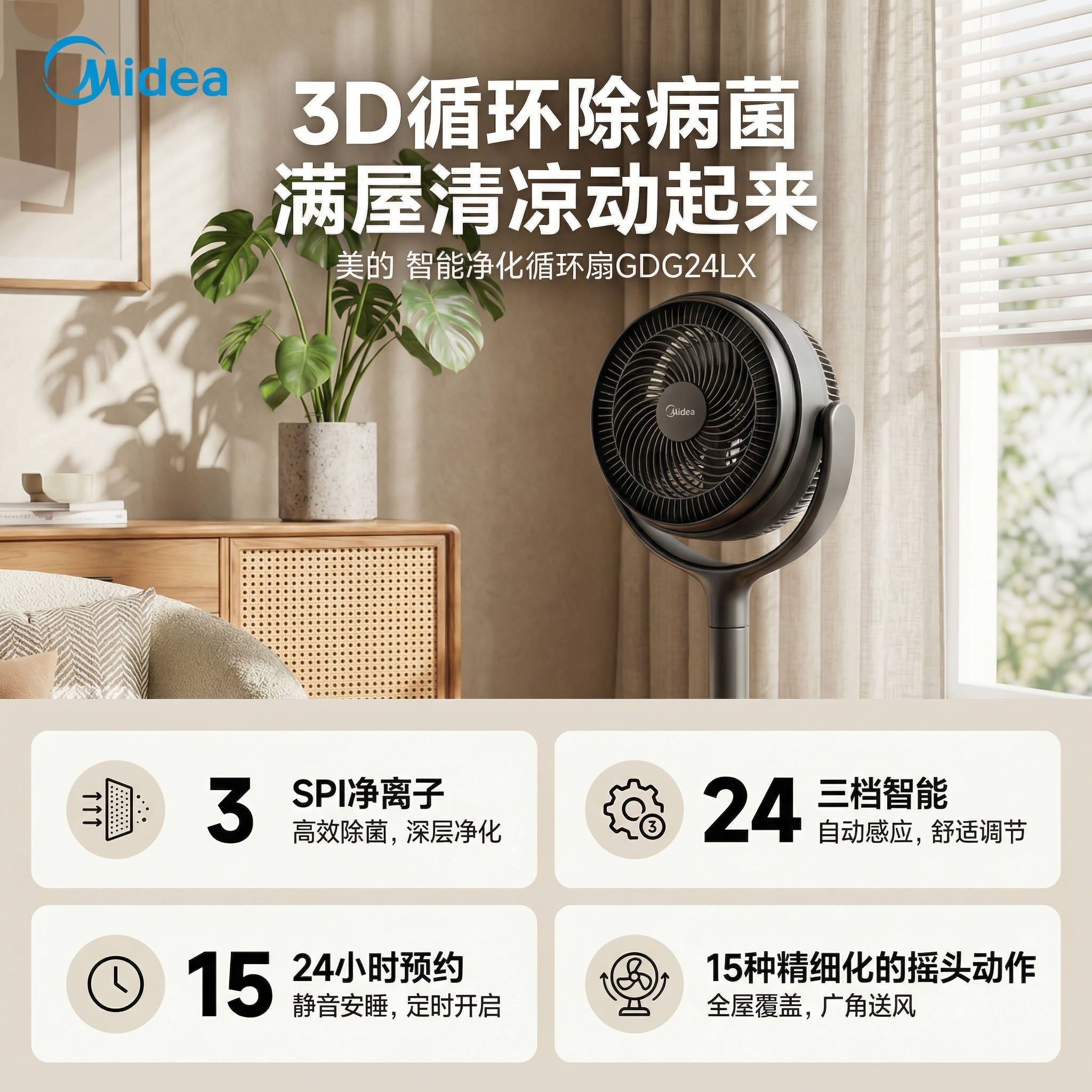 电商主图详情海报全案案例｜上传产品一键家居场景｜产品不变形