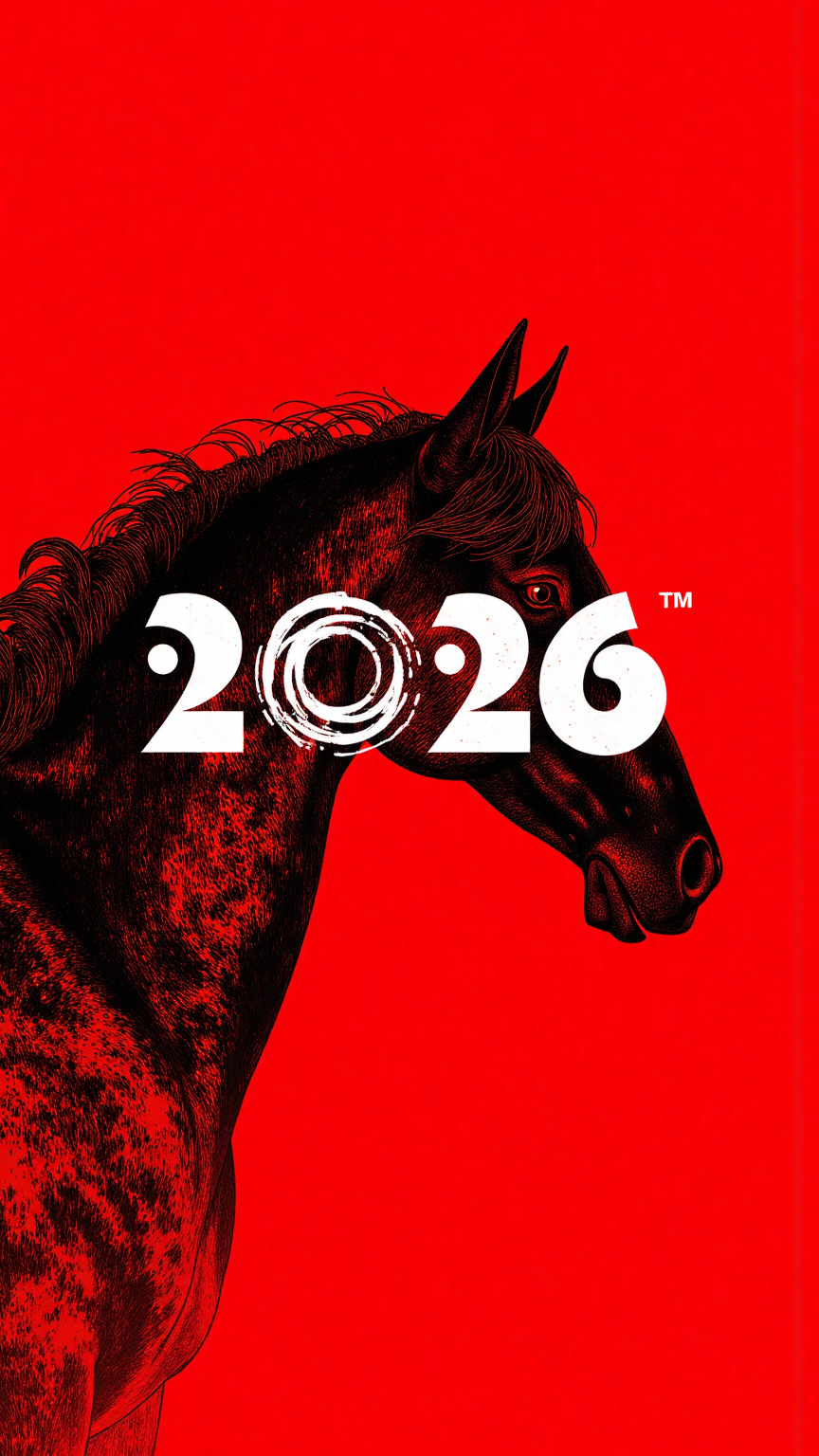 动物马插画壁纸2026