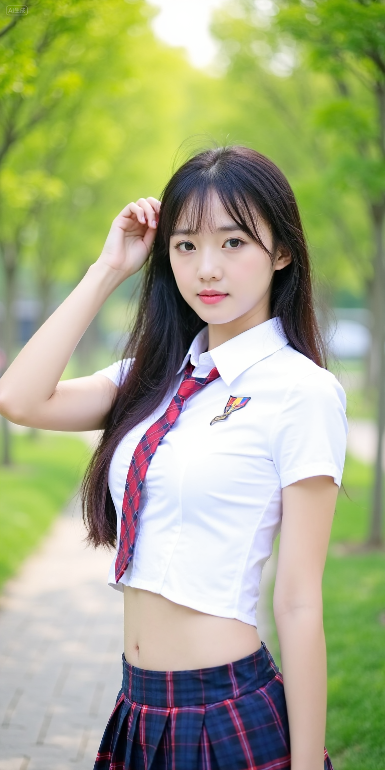 窗边夏日清新少女风写真