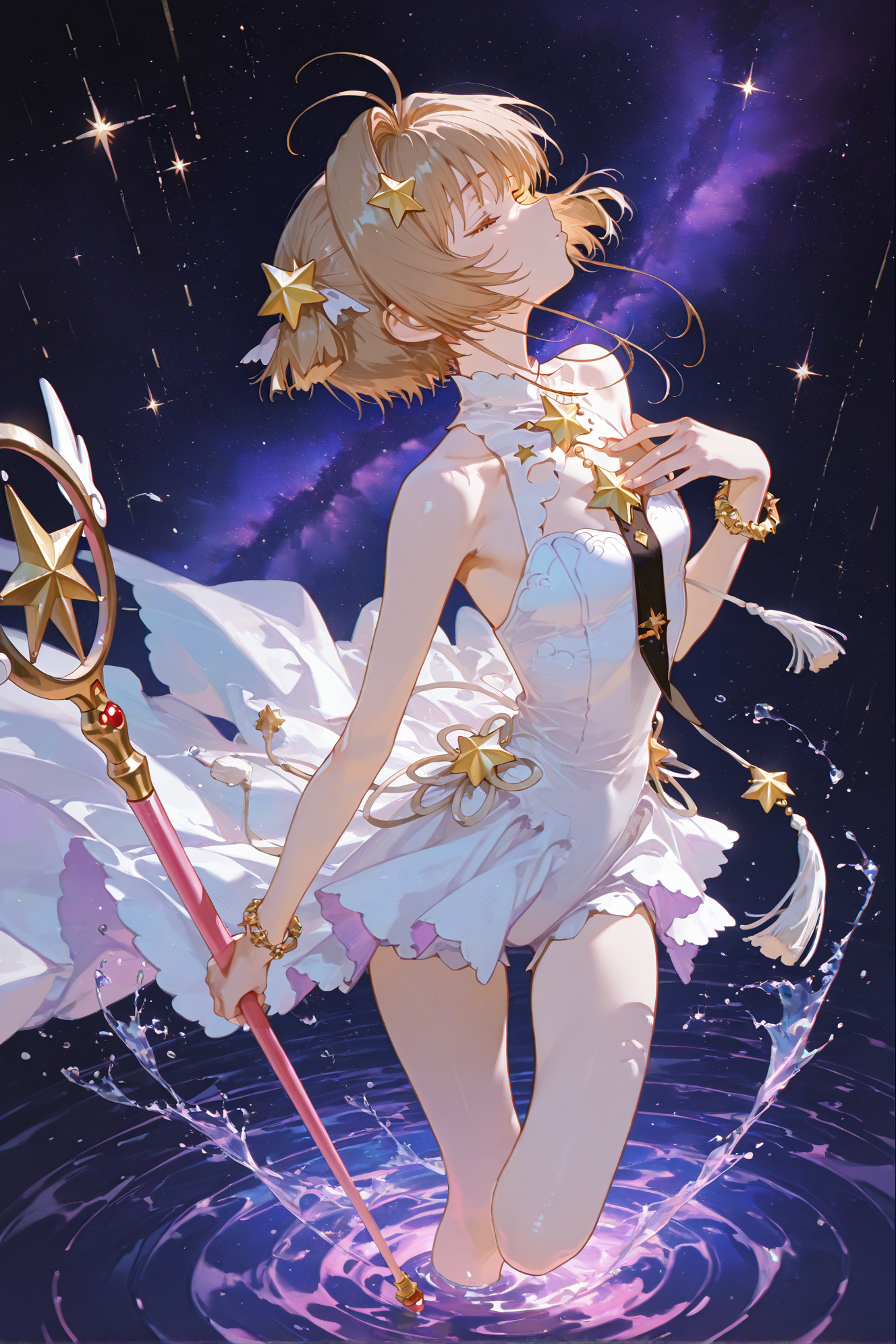星空下的魔法少女