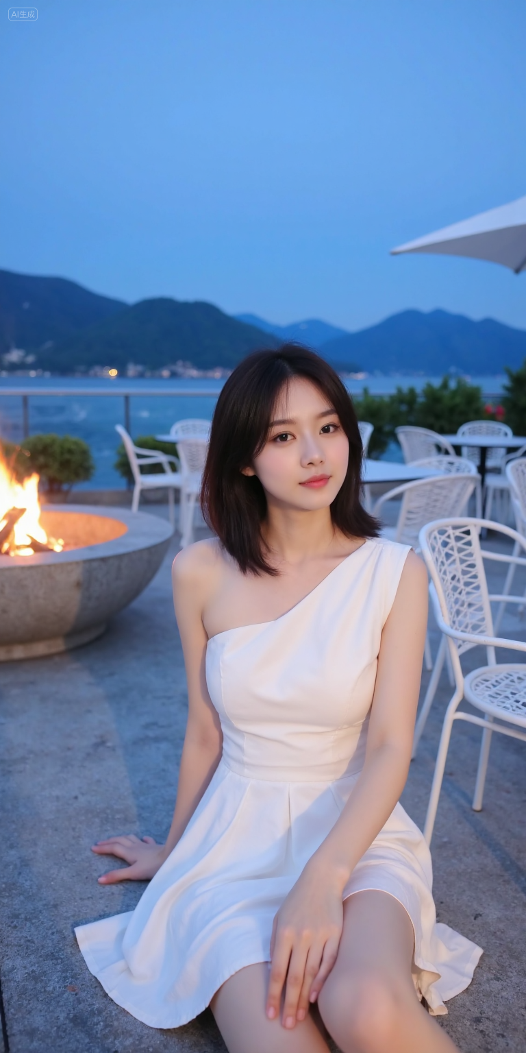 窗边夏日清新少女风写真