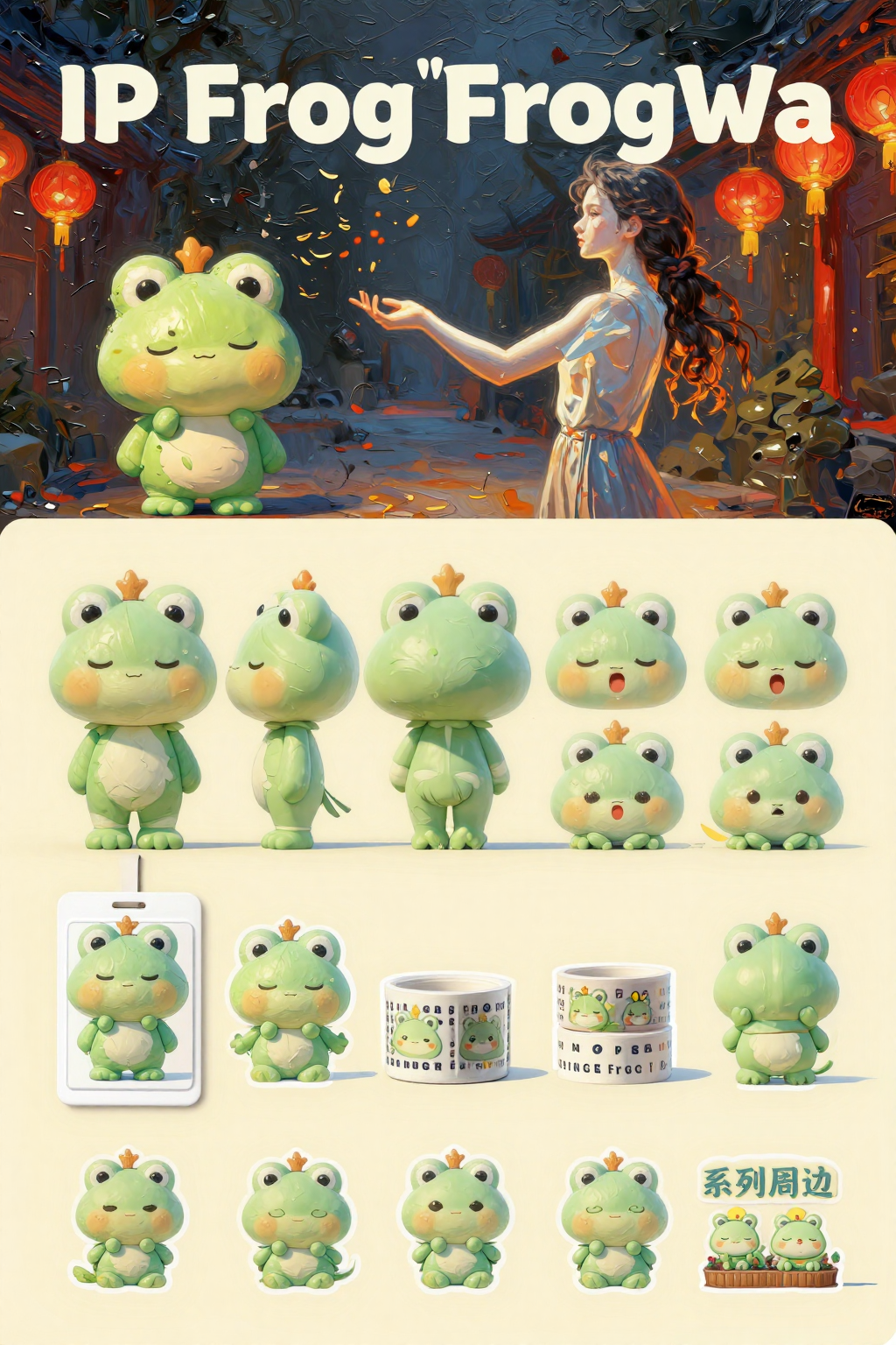 梦幻蓝纱中的静谧肖像